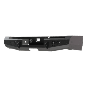 Ranch Hand rear bumper, part MBD19HBMSL, fits Ram 1500 with Side Exhaust.