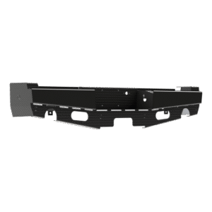 Ranch Hand rear bumper, part SBF24HBLSLE, fits Ford F-150 with Dual Exhaust.