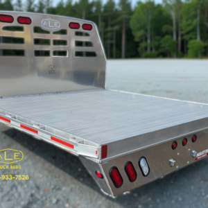 Truck bed, aluminum, 84 by 88 inches.