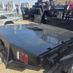 Bradford built truck bed, steel, 98 by 103 inches.