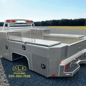 Martin truck bodies service body, aluminum, 98 by 110 inches.