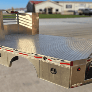 Martin truck bodies service body, aluminum, 98 by 136 inches.