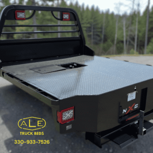 Nxg truck bed, steel, 84 by 84 inches.